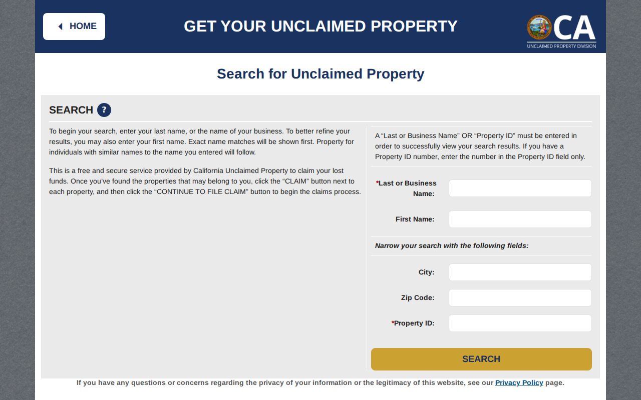 Tulare County city directory research using California unclaimed property search